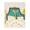 Stupell Industries Good Morning Giraffe in Bed Canvas, design by Leah Straatsma